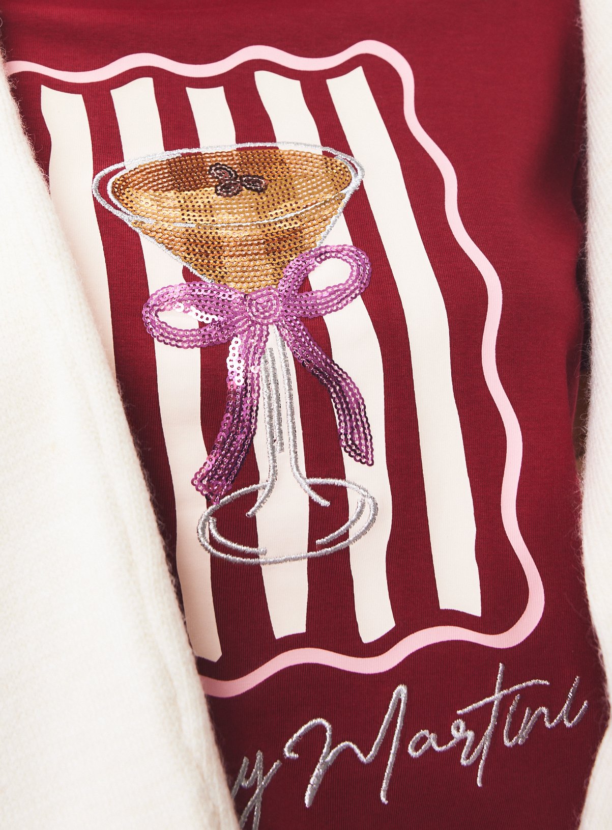 Merry Martini Graphic Tee 18 - Image 3 thumbnail